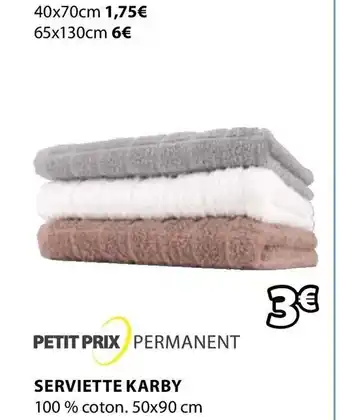JYSK Serviette Karby offre