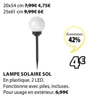 JYSK Lampe solaire Sol offre
