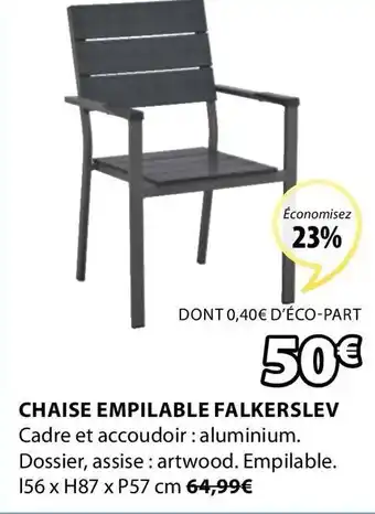 JYSK Chaise Empilable Falkerslev offre