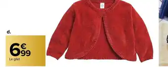 Carrefour Market Gilet Fille offre