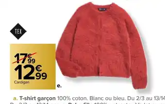 Carrefour Market Cardigan Fille offre