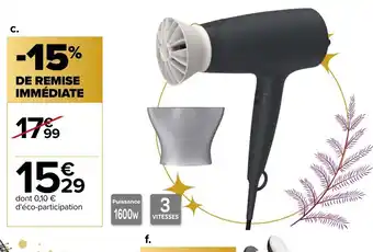 Carrefour Market Sèche Cheveux Series 3000 Moteur DC offre