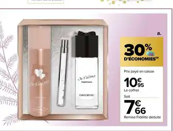 Carrefour Market Coffret Je T'Aime Evaflor Paris offre