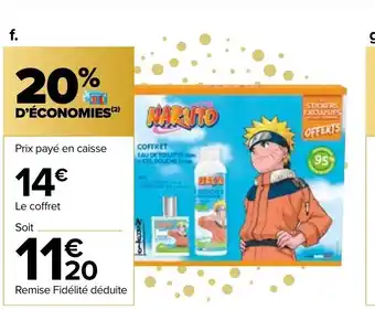 Carrefour Market Coffret Manga Naruto offre