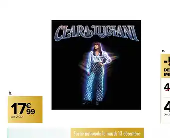 Carrefour Market 2CD Clara Luciani Coeur Encore offre