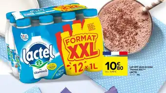 Carrefour Market Lait UHT Demi-Ecreme format XXL Lactel offre