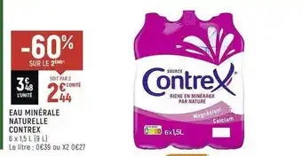 Spar Eau minérale naturelle contrex offre