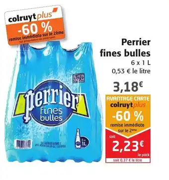 Colruyt Perrier fines bulles offre