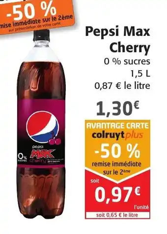 Colruyt Pepsi Max Cherry offre
