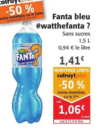 Colruyt Fanta bleu offre