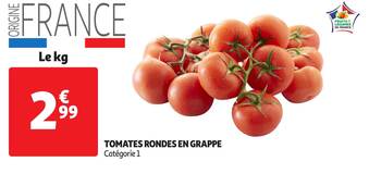 Auchan Tomates Rondes En Grappe offre