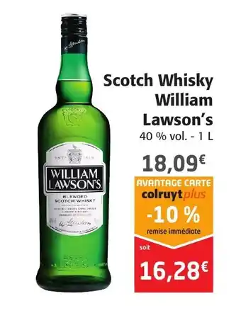 Colruyt Scotch Whisky William Lawson's offre