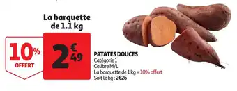 Auchan Patates Douces offre
