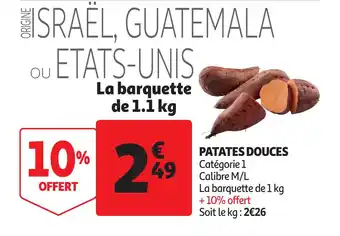 Auchan Patates Douces offre
