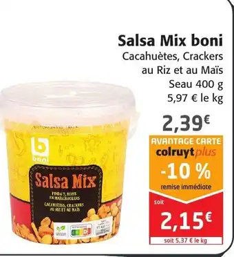Colruyt Salsa Mix boni offre