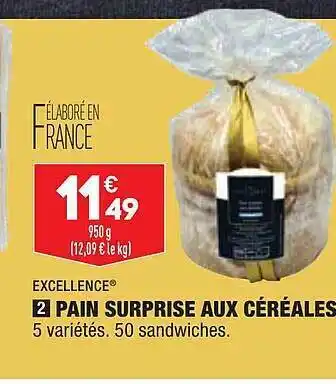 ALDI Pain surprise aux céréales excellence offre
