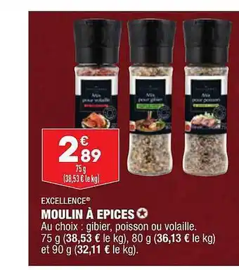 ALDI Moulin à épices excellence offre