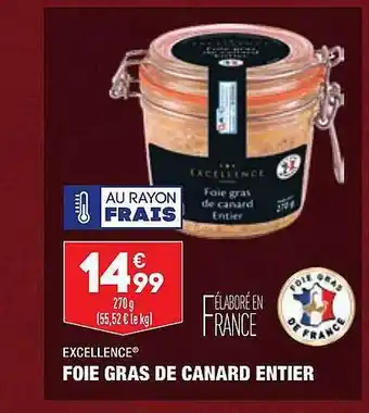 ALDI Foie gras de canard entier excellence offre