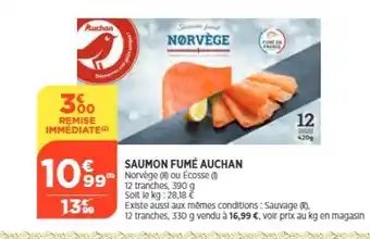 Maximarché Saumon fumé auchan offre