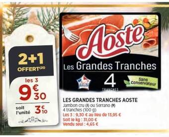 Maximarché Les grandes tranches aoste offre