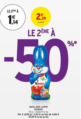 Intermarché MOULAGE LAPIN offre