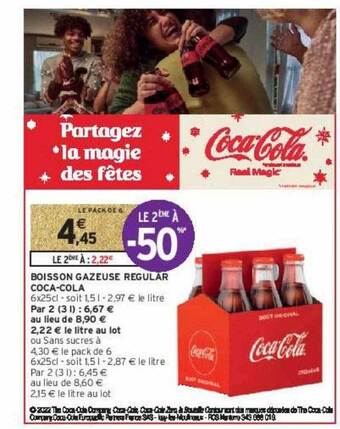 Intermarché Contact Boisson gazeuse regular coca-cola offre