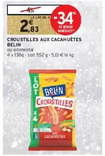 Intermarché Contact Croustilles aux cacahuètes belin offre