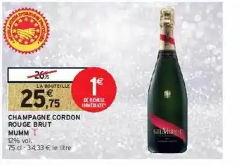 Champagne cordon rouge brut mumm