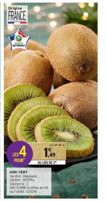 Intermarché Contact Kiwi vert offre