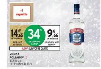 Intermarché Contact Vodka poliakov offre