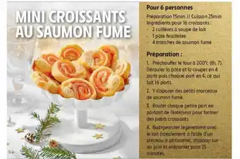 Intermarché Contact Mini croissants au saumon fumé offre