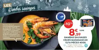 Cabesto Gambas sauvages crues madagascar 12-16 pièces 400 g offre