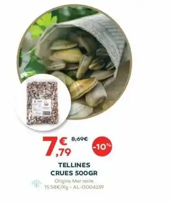 Cabesto Tellines crues 500 gr offre