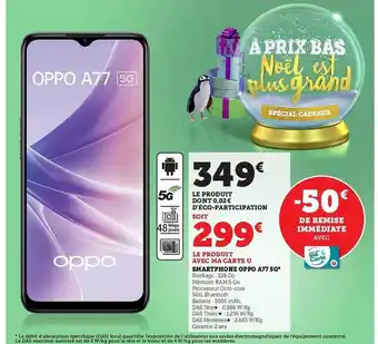 Hyper U Smartphone oppo a77 5g offre