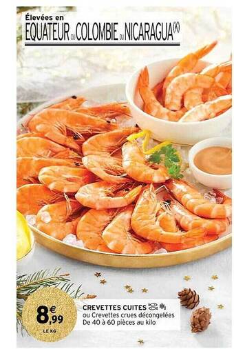 Intermarché Contact Crevettes cuites offre