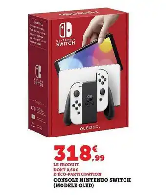 Hyper U Console nintendo switch (modèle oled) offre