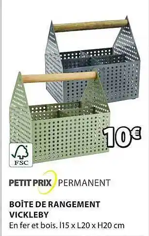 JYSK Boîte de rangement vickleby offre