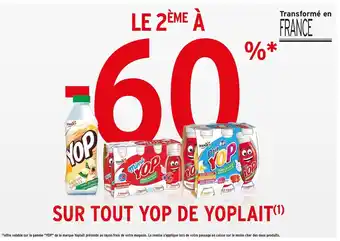 Intermarché Bon Plan sur tout yop de Yoplait offre