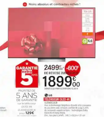 Extra Téléviseur oled 4k lg offre