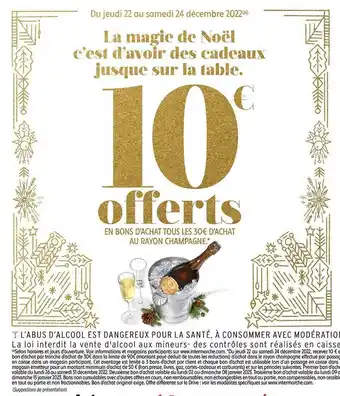 Intermarché Contact Rayon champagne offre