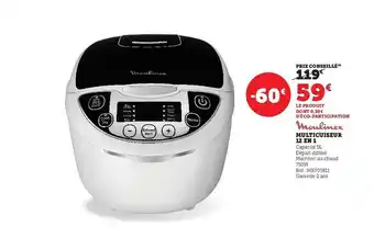Hyper U Multi cuiseur 12 en 1 moulinex offre