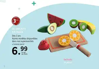 Lidl Aliments en bois offre