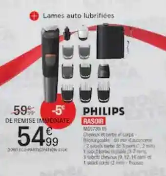 Extra Rasoir philips offre