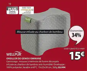JYSK Oreiller de genou ommane wellpur offre