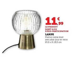 Hyper U Lampe offre
