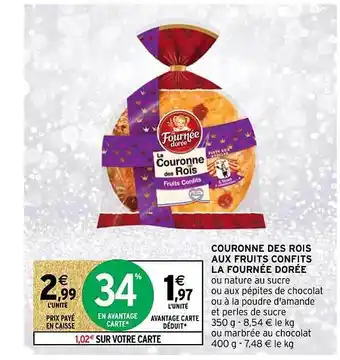 Couronne des rois aux fruits confits la fournée dorée