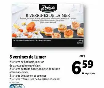 Lidl 8 verrines de la mer deluxe offre