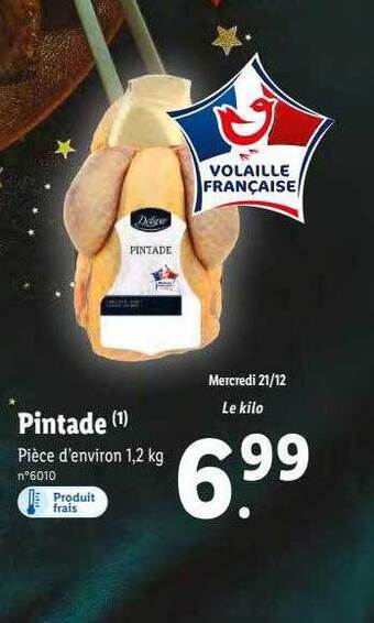 Lidl Pintade offre