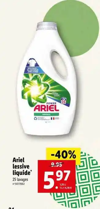 Ariel lessive liquide