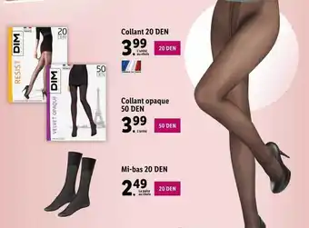 Lidl Collant 20 den, collant opaque 50 den, mi-bas 20 den offre
